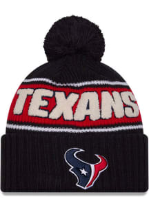 New Era Houston Texans Navy Blue 2024 Sideline OTC Sport Cuff Mens Knit Hat