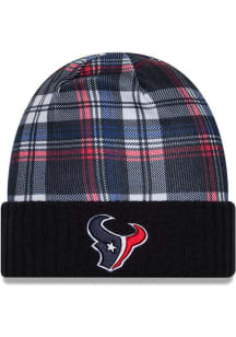 New Era Houston Texans Navy Blue 2024 Sideline Statement Cuff Mens Knit Hat