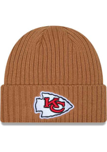 New Era Kansas City Chiefs Brown Color Pack OTC Logo Cuff Mens Knit Hat