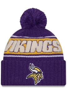 New Era Minnesota Vikings Purple 2024 Sideline OTC Sport Cuff Mens Knit Hat