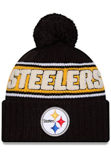 New Era Pittsburgh Steelers Black 2024 Sideline OTC Sport Cuff Mens Knit Hat