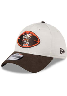 New Era Cleveland Browns Ivory 2024 Sideline Historic JR 39THIRTY Adjustable Toddler Hat