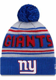 New Era New York Giants Blue Evergreen JR Cuff Pom Youth Knit Hat