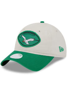 New Era Philadelphia Eagles Grey 2024 Sideline Historic W 9TWENTY Womens Adjustable Hat