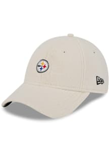 New Era Pittsburgh Steelers White Cozy Sherpa 9FORTY Womens Adjustable Hat
