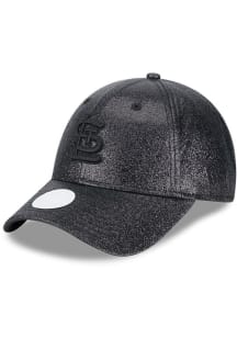 New Era St Louis Cardinals Black Sparkly 9FORTY Womens Adjustable Hat