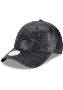 New Era Baltimore Ravens Black Sparkly 9FORTY Womens Adjustable Hat