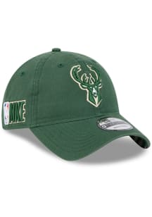 New Era Milwaukee Bucks NBA24 Tip Off 9TWENTY Adjustable Hat - Green