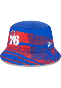 New Era Philadelphia 76ers Blue NBA24 Tip Off Bucket Mens Bucket Hat