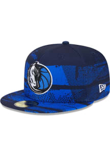 New Era Dallas Mavericks Mens Blue NBA24 Tip Off 59FIFTY Fitted Hat