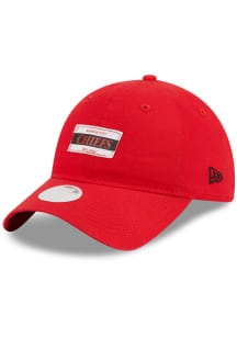 New Era Kansas City Chiefs Red Stamp 9TWENTY Womens Adjustable Hat