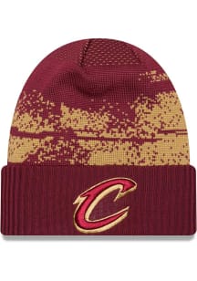 New Era Cleveland Cavaliers Maroon NBA24 Tip Off Knit Mens Knit Hat