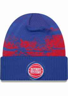 New Era Detroit Pistons Blue NBA24 Tip Off Knit Mens Knit Hat