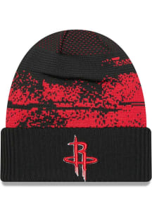 New Era Houston Rockets Black NBA24 Tip Off Knit Mens Knit Hat