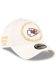 New Era Kansas City Chiefs Super Bowl LVIII Participant 9TWENTY Adjustable Hat - Ivory
