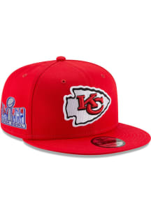 New Era Kansas City Chiefs Red Super Bowl LVIII Side Patch 9FIFTY Mens Snapback Hat