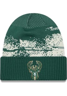 New Era Milwaukee Bucks Green NBA24 Tip Off Knit Mens Knit Hat