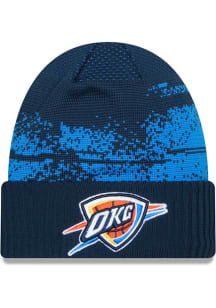 New Era Oklahoma City Thunder Blue NBA24 Tip Off Knit Mens Knit Hat