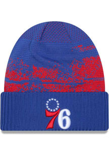 New Era Philadelphia 76ers Blue NBA24 Tip Off Knit Mens Knit Hat