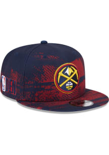 New Era Denver Nuggets Navy Blue NBA24 Tip Off 9FIFTY Mens Snapback Hat