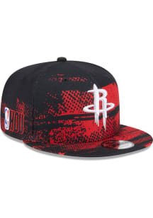 New Era Houston Rockets Black NBA24 Tip Off 9FIFTY Mens Snapback Hat