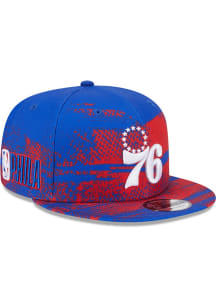 New Era Philadelphia 76ers Blue NBA24 Tip Off 9FIFTY Mens Snapback Hat