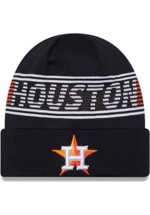 New Era Houston Astros Navy Blue MLB24 Sport Knit Mens Knit Hat