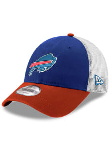 New Era Buffalo Bills 3T Trucker 9FORTY Adjustable Hat - Blue