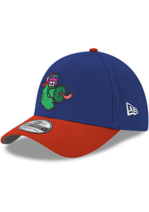 New Era Philadelphia Phillies Mens Blue Replica 2024 Batting Practice Logo 39THIRTY Flex Hat