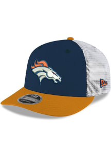 New Era Denver Broncos 3T Visor Trucker LP 9FIFTY Adjustable Hat - Navy Blue