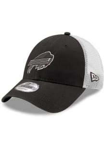 New Era Buffalo Bills 2T Trucker 9FORTY Adjustable Hat - Black