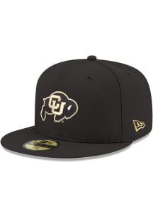 New Era Colorado Buffaloes Mens Black OTC Logo Basic 59FIFTY Fitted Hat