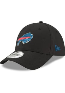 New Era Buffalo Bills Stretch Snap 9FORTY Iconic Adjustable Hat - Black