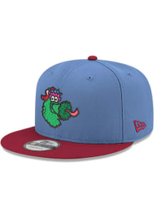 New Era Philadelphia Phillies Light Blue 2T Phanatic Head 9FIFTY Mens Snapback Hat