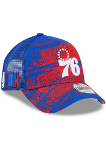 New Era Philadelphia 76ers NBA24 Tip Off 9FORTY Adjustable Hat - Blue