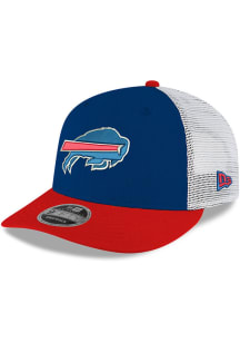 New Era Buffalo Bills 3T Low Pro Trucker 9FIFTY Adjustable Hat - Blue