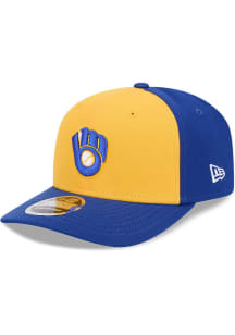 New Era Milwaukee Brewers Cooperstown Stretch 9SEVENTY Adjustable Hat - Blue