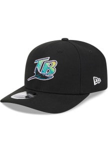 New Era Tampa Bay Rays Cooperstown Stretch 9SEVENTY Adjustable Hat - Black