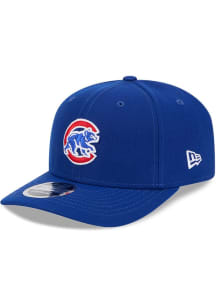 New Era Chicago Cubs C Bear  Stretch 9SEVENTY Adjustable Hat - Blue