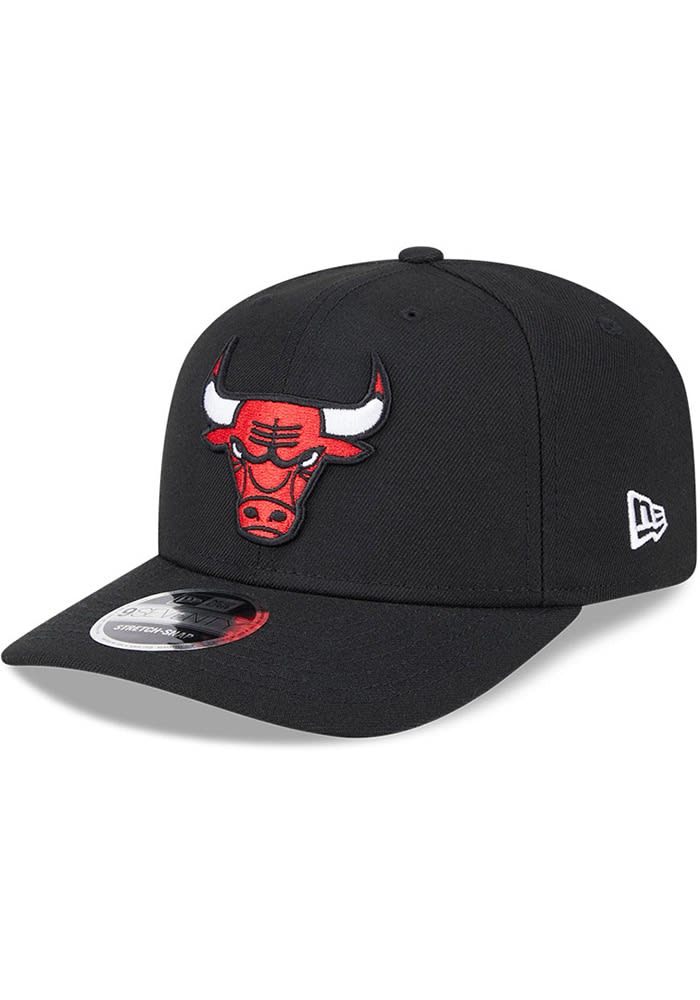 New Era Chicago Bulls BLACK Stretch 9SEVENTY Adjustable Hat