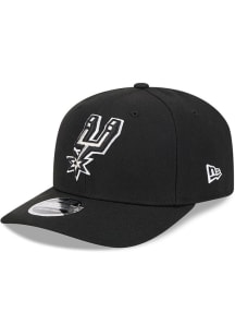 New Era San Antonio Spurs Stretch 9SEVENTY Adjustable Hat - Black