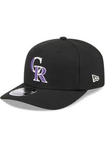 New Era Colorado Rockies AC Replica Stretch 9SEVENTY Adjustable Hat - Black