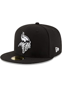 New Era Minnesota Vikings Mens Black League Basic 59FIFTY Fitted Hat