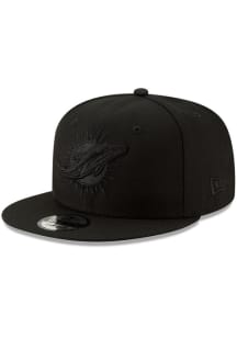 New Era Miami Dolphins Black Tonal 9FIFTY Mens Snapback Hat