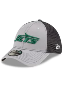 New Era New York Jets Mens Grey Neo 39THIRTY Flex Hat