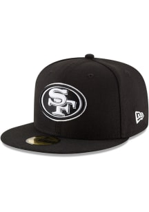 New Era San Francisco 49ers Mens Black 59FIFTY Fitted Hat