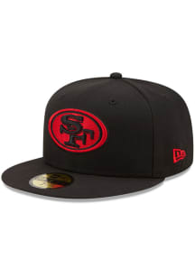 New Era San Francisco 49ers Mens Black 59FIFTY Fitted Hat