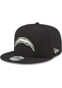 New Era Los Angeles Chargers Black 9FIFTY Mens Snapback Hat