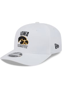 New Era White Iowa Hawkeyes Stretch 9SEVENTY Adjustable Hat