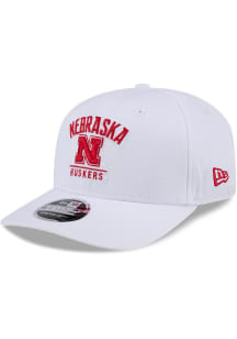 New Era White Nebraska Cornhuskers Stretch 9SEVENTY Adjustable Hat